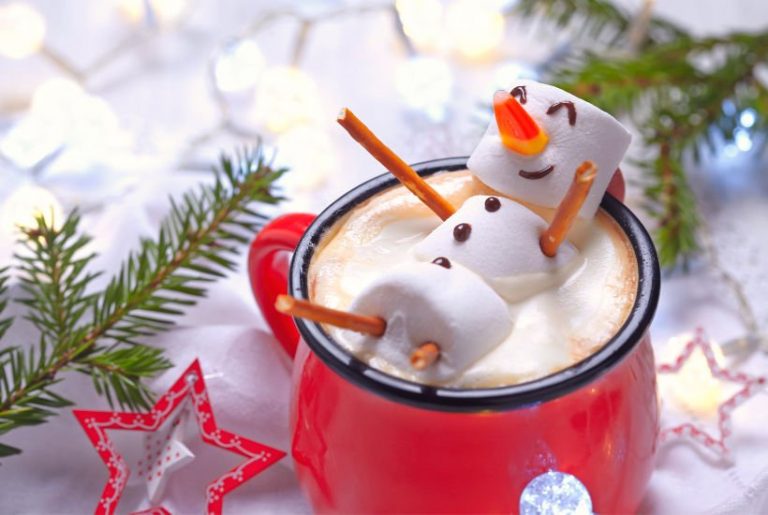 Marshmallow Hot Cocoa Snowman
